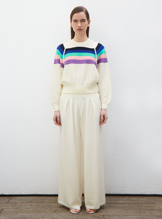 Molli Striped top with wide armholes