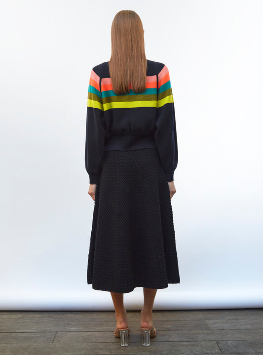 sweater with wide armholes