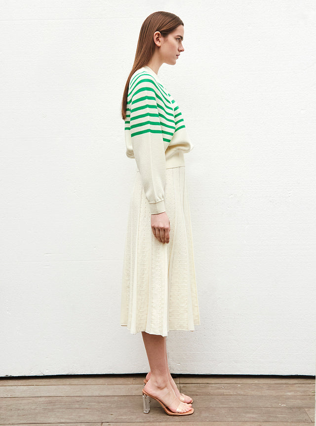 striped top with wide armholes - Image principale