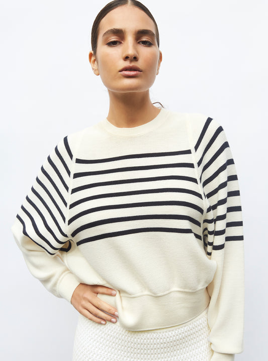 Molli Striped top with wide armholes