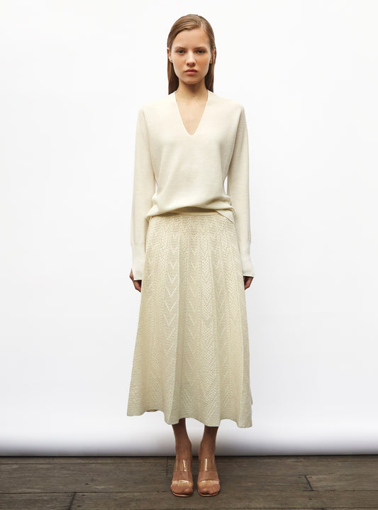 oversized thin v-neck top
