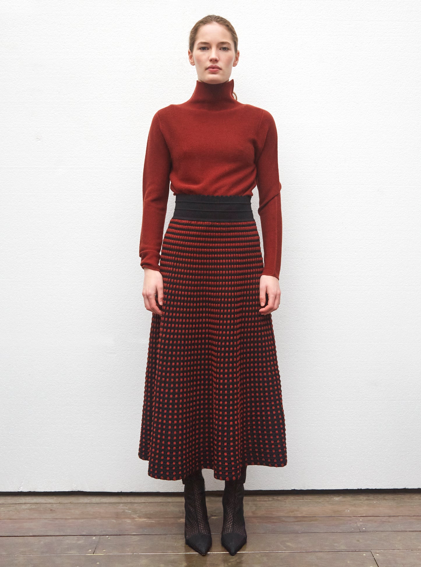 Tops de luxe femme - Top fin à col montant