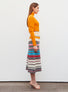 Jupes de luxe femme - Jupe en maille rubans colorés