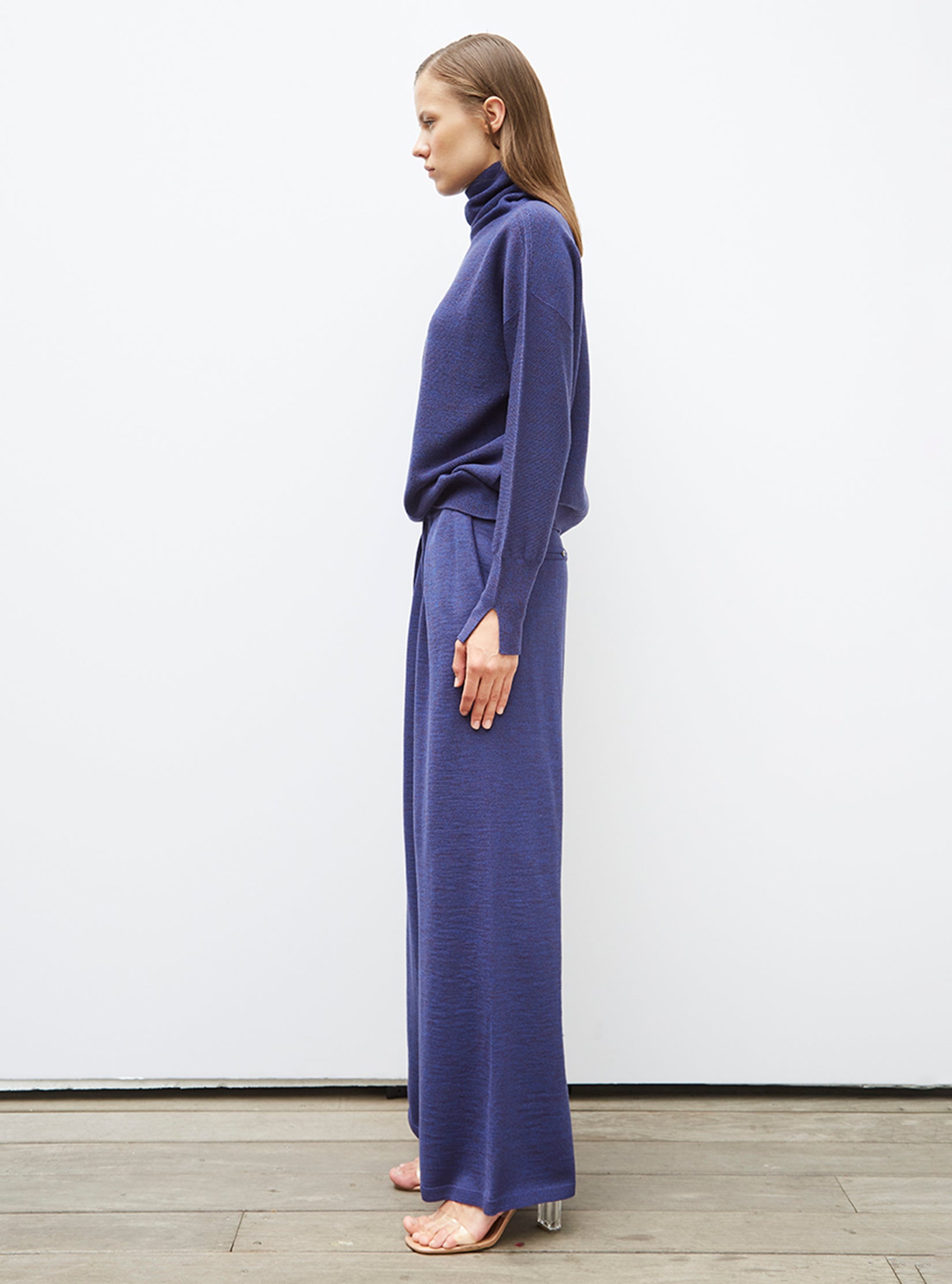 molli fluid knit pants cobalt Molli