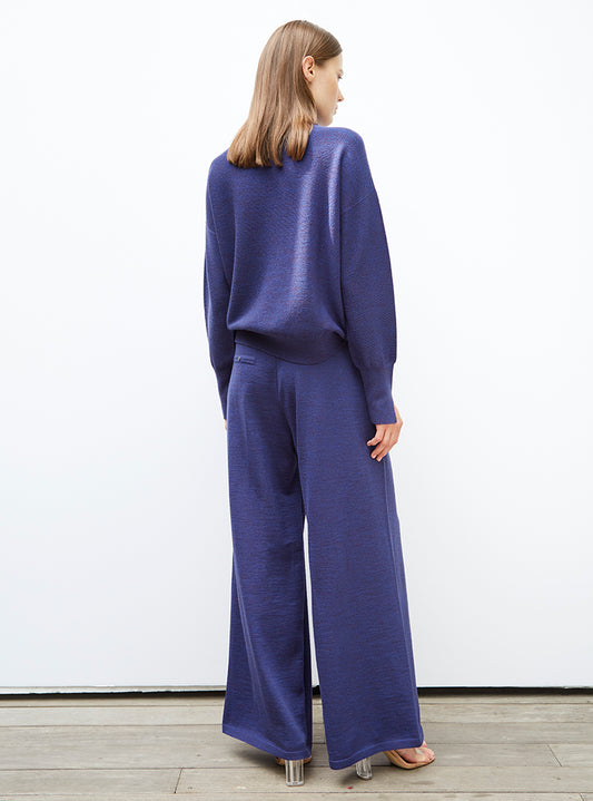 fluid knit pants