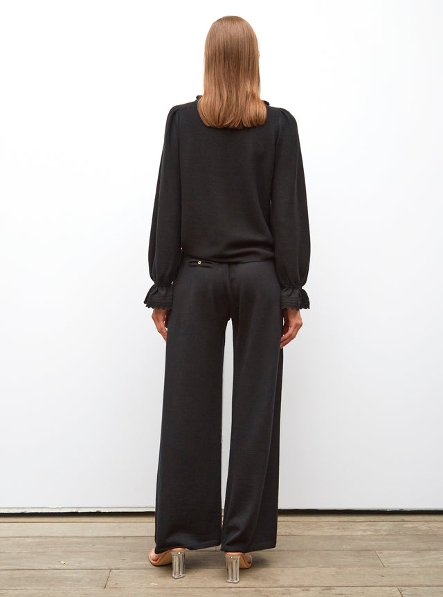 pantalon fluide maille fine jersey - Image principale