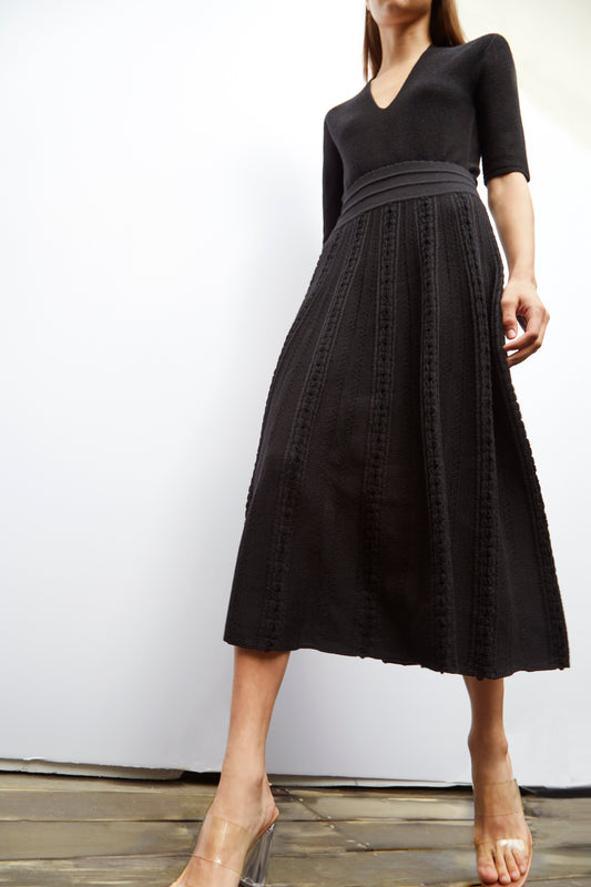 Molli interwoven yarn knit skirt