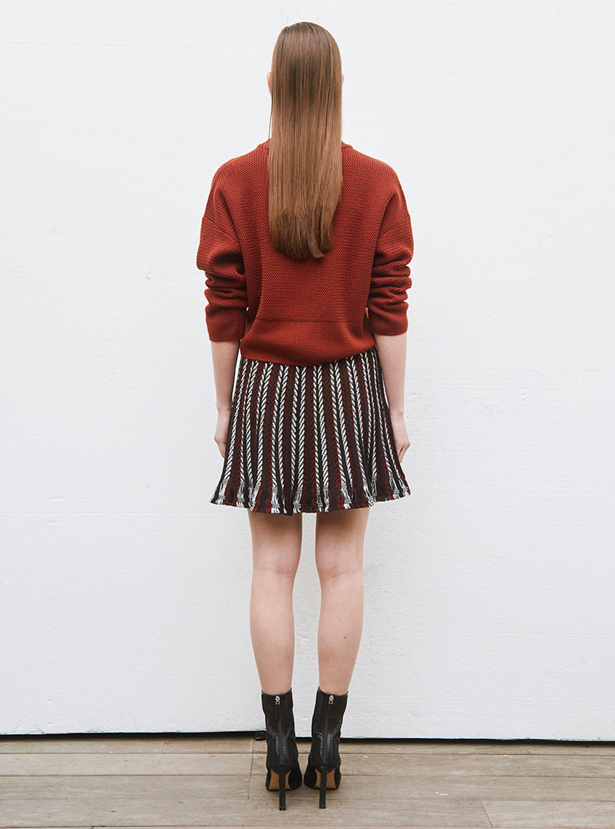 Pull court en maille ondulée - Tops de luxe
