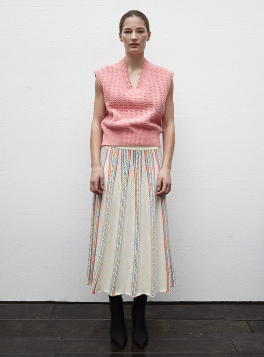 Molli interwoven yarn knit skirt