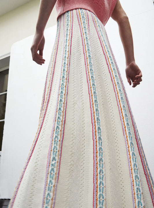 molli interwoven yarn knit skirt