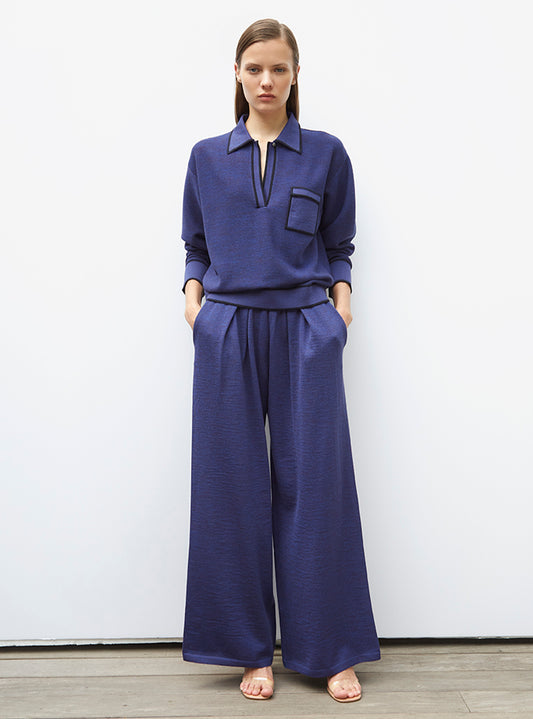 Chemise en maille col gansé Molli