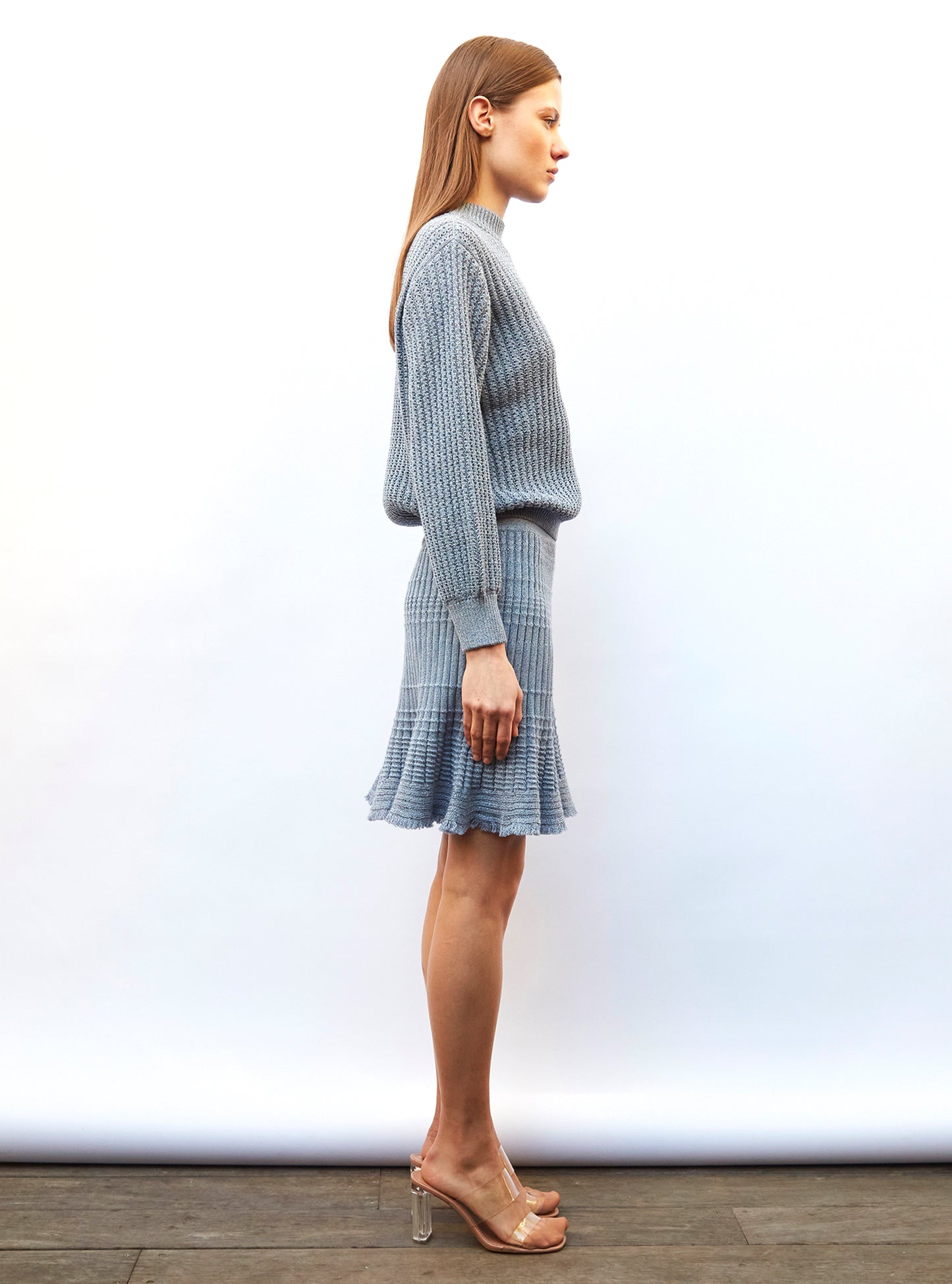 Tops, blouses de luxe femme - Sweater fin en maille torsade
