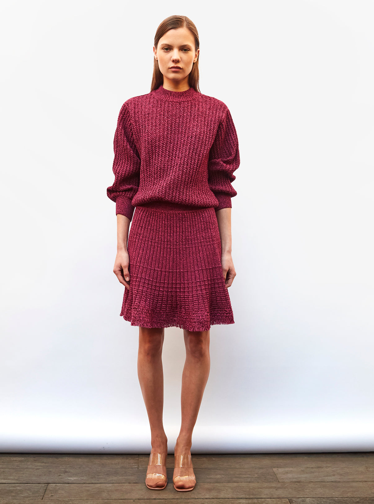 Tops de luxe femme - Pull en maille torsade