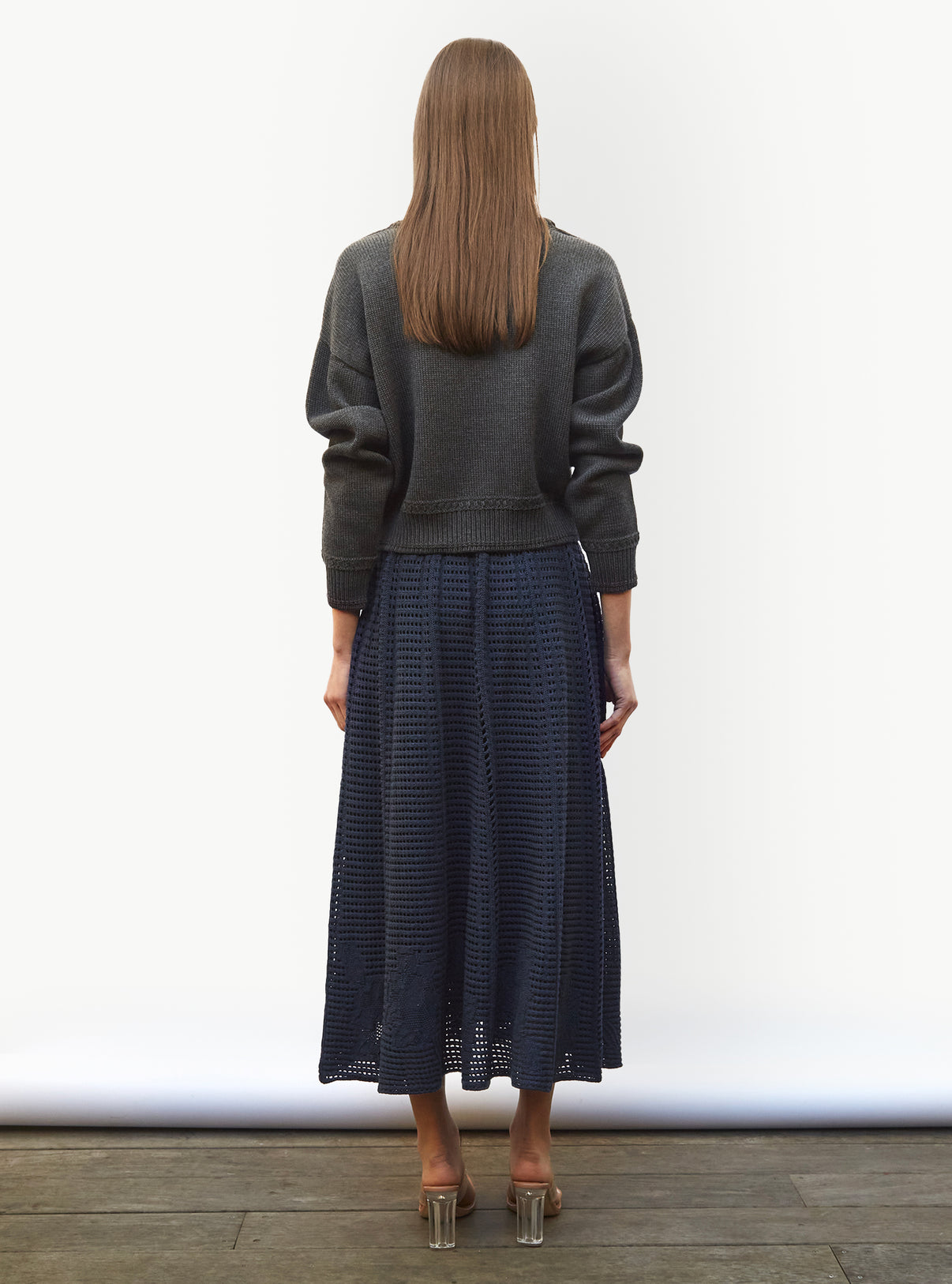 Pull court finitions tressées - Vêtement de luxe femme