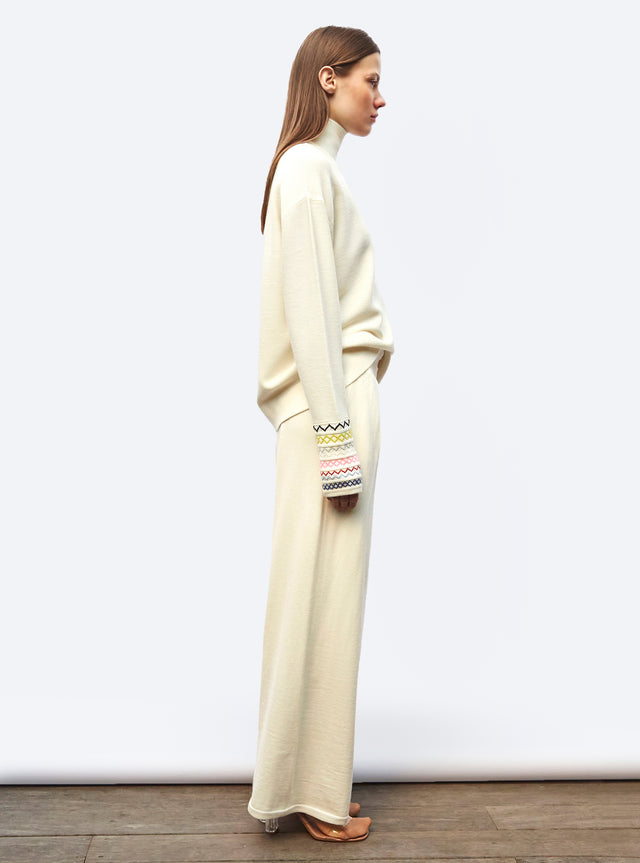 pull fin jacquard zigzag - Image principale