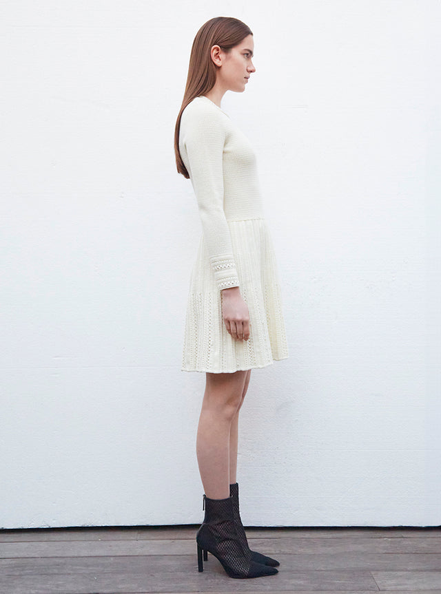 robe en maille guipure stretch - Image principale