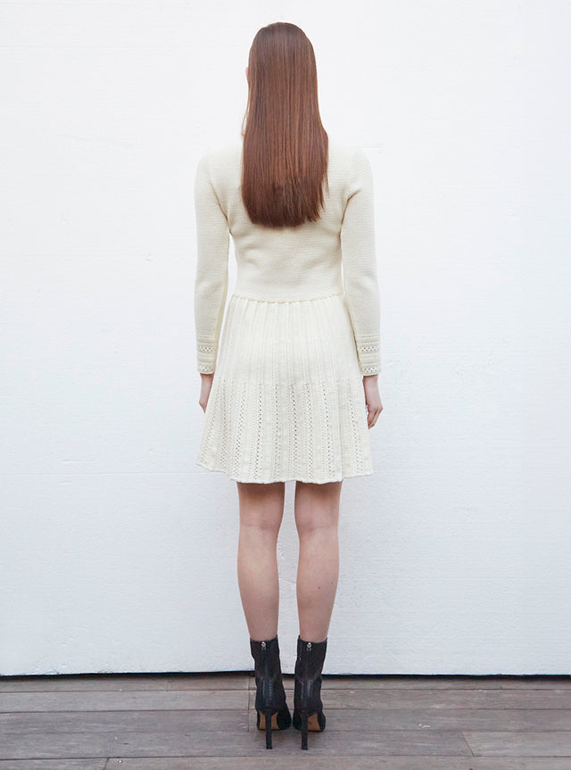 robe en maille guipure stretch - Image principale