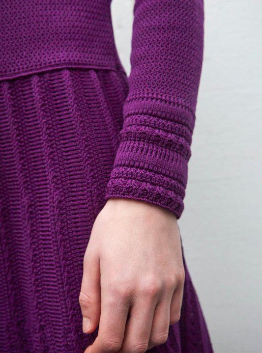molli stretch guipure knit dress