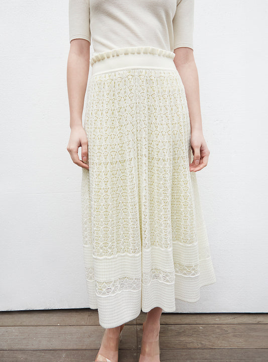 molli flowing skirt in precious knit