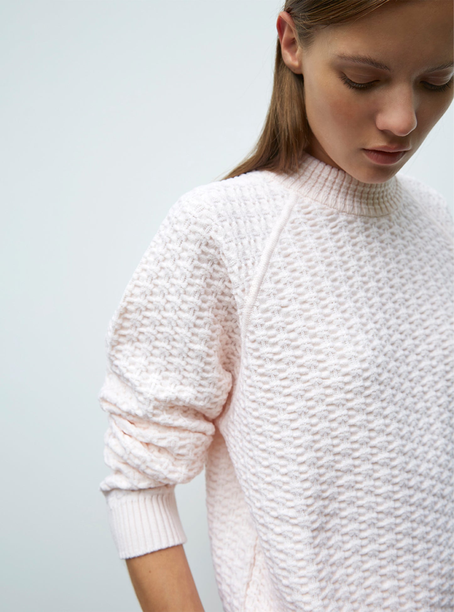 Pull loose en maille perlée - Vêtement en maille de luxe Molli