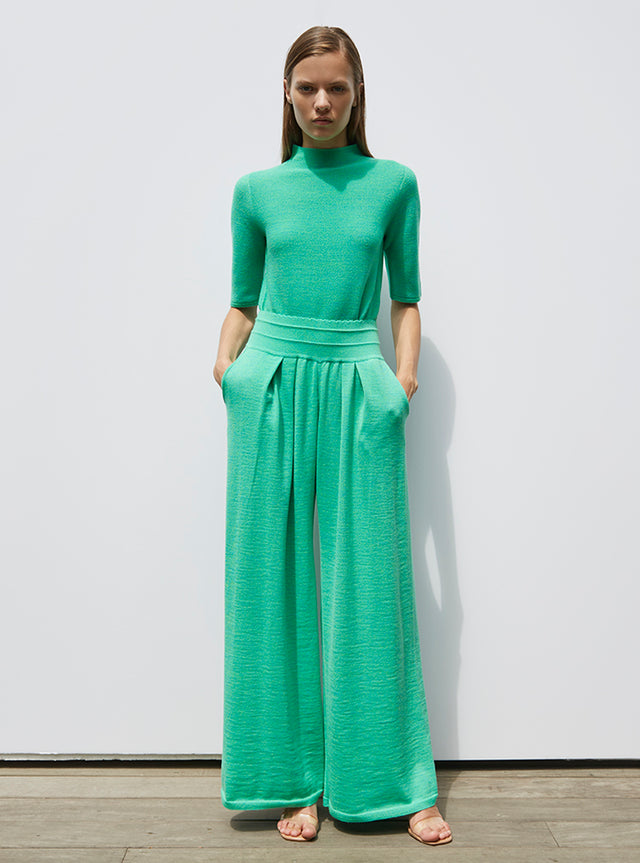 pantalon fluide maille fine jersey - Image principale