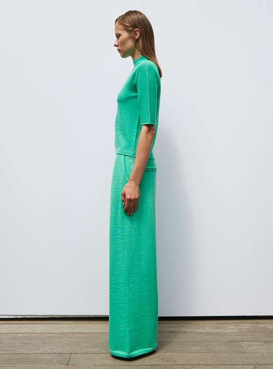 Molli Fine top with fitted, high collar