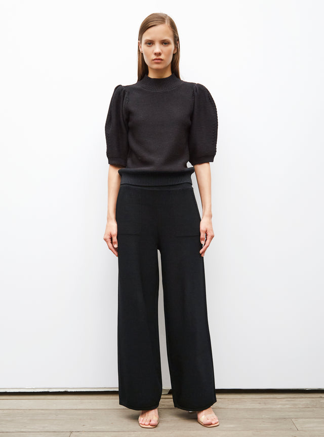 pants in silky knit - Image principale
