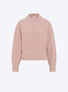 Pull fin en maille gaufrée molli rose tendre - Molli