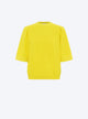 Pleated elbow-length sleeved knit top