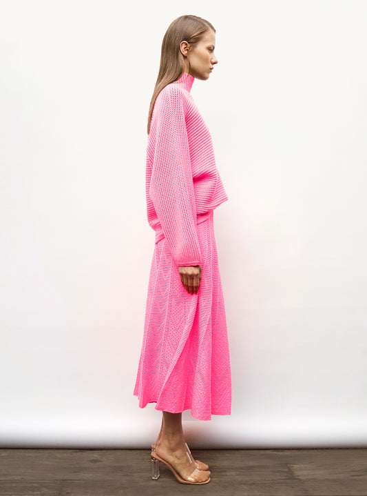 fine skirt in wool knit