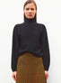 Pull fin poignets à plis Nuit - Vêtement de luxe femme