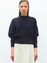 Pull de luxe femme - Pull fin maille gaufrée Nuit