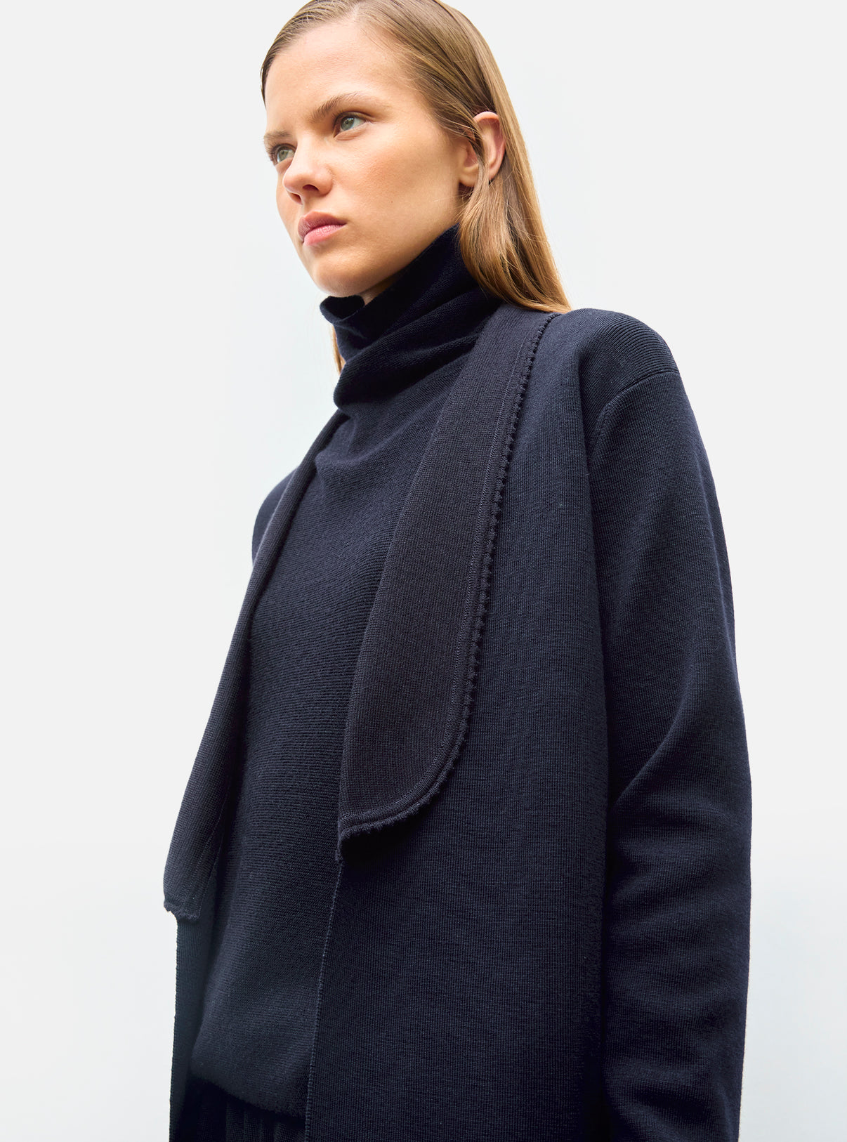 Vestes de luxe femme - Veste en maille mini croquet Nuit