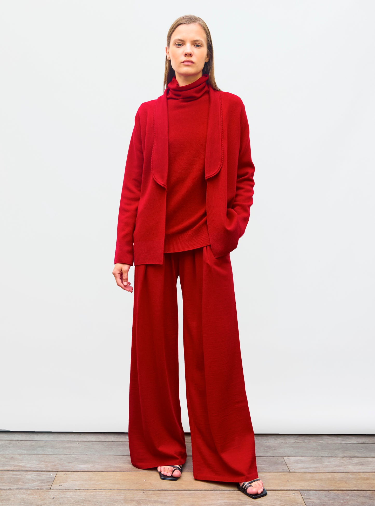 Pantalon fluide en maille - Vêtement en maille de luxe Molli