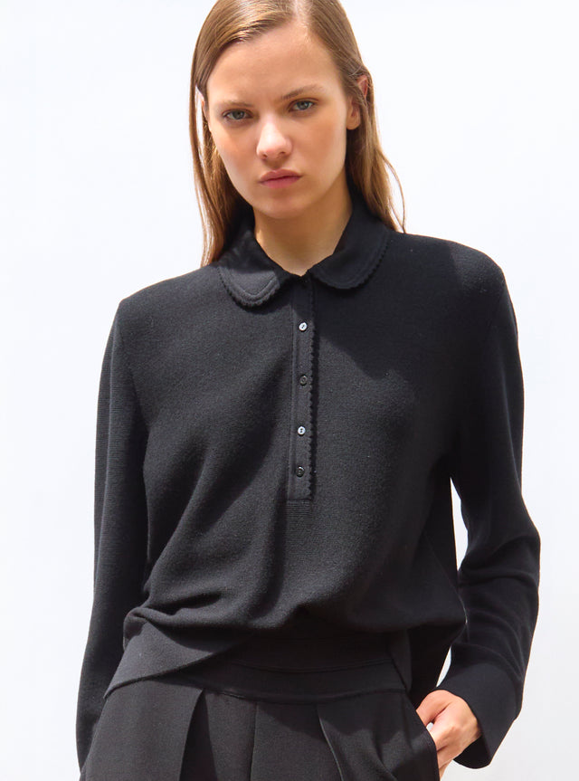 chemise maille col croquet - Image principale