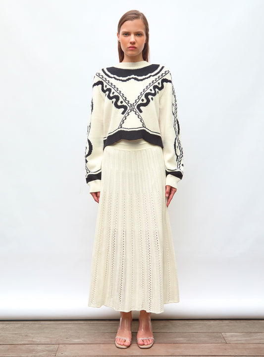pull maille jacquard