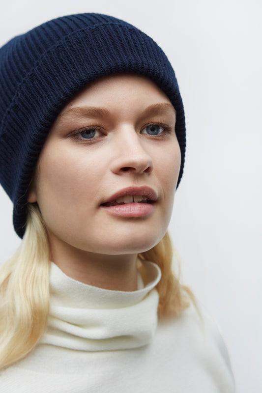 bonnet côtes festonnées en maille