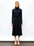 Robe longue en maille plissée Nuit - Vêtement en maille de luxe Molli
