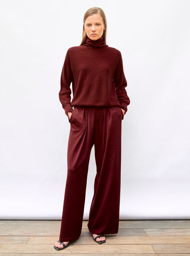 pantalon fluide maille fine jersey - Image principale
