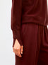 oversized slim top with stand-up collar