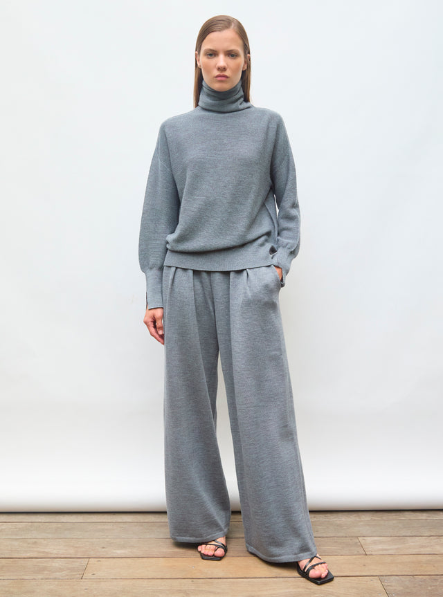 pantalon fluide maille fine jersey - Image principale