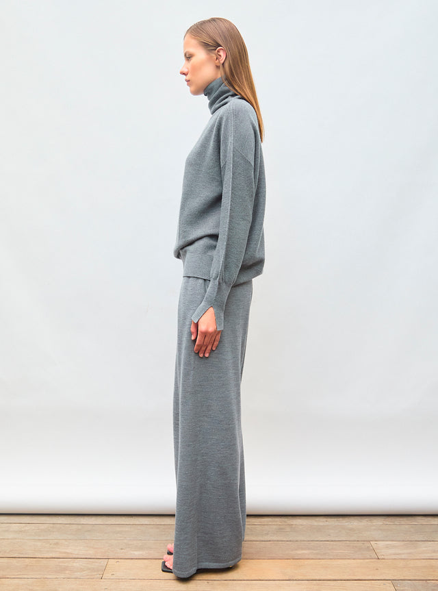 pantalon fluide maille fine jersey - Image principale