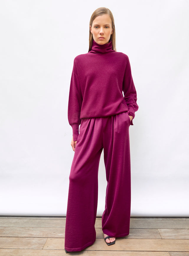 pantalon fluide maille fine jersey - Image principale