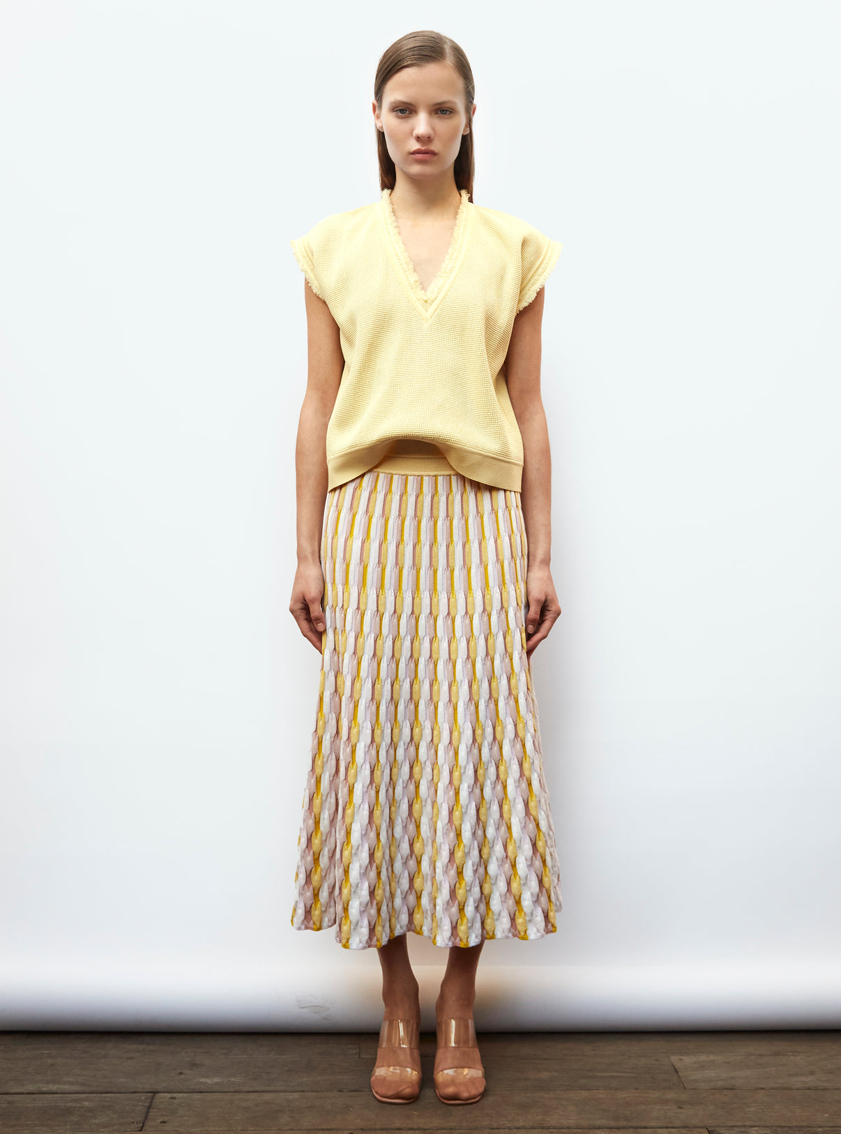 Top en maille à franges - Vêtement en maille de luxe Molli