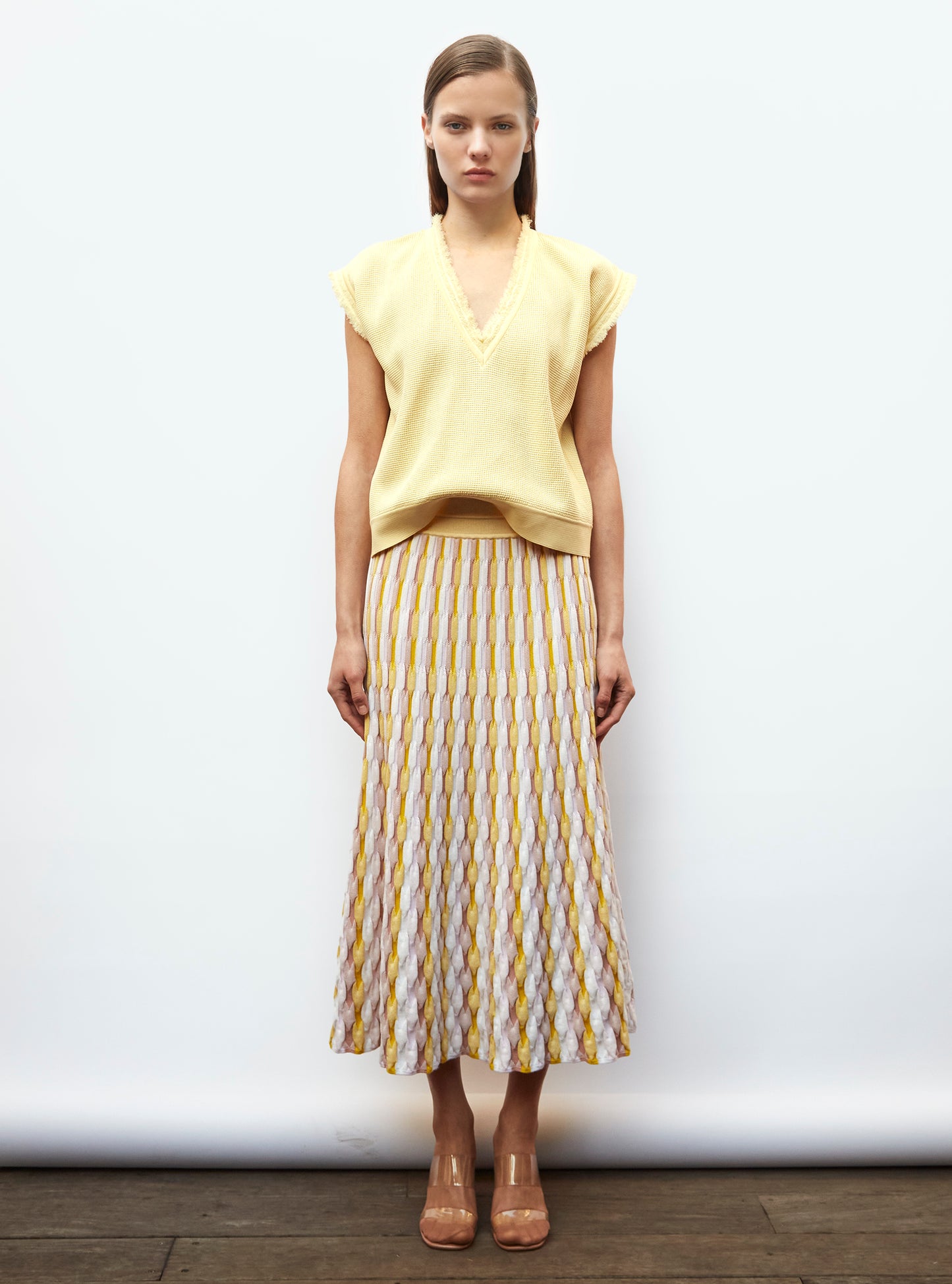 Top en maille à franges - Vêtement en maille de luxe Molli