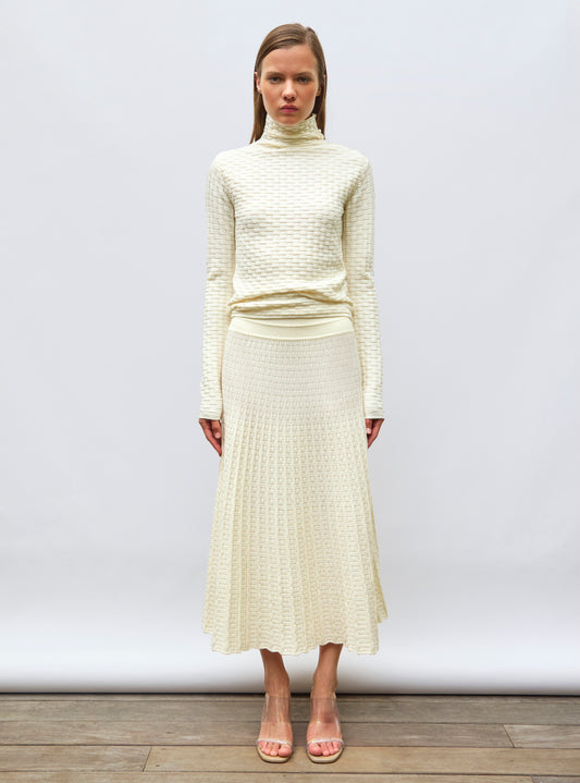 thin cannage knit top