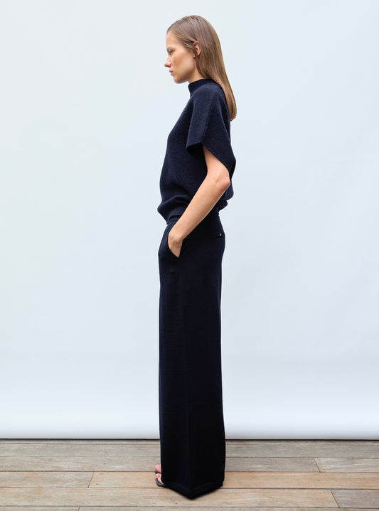 fluid knit pants