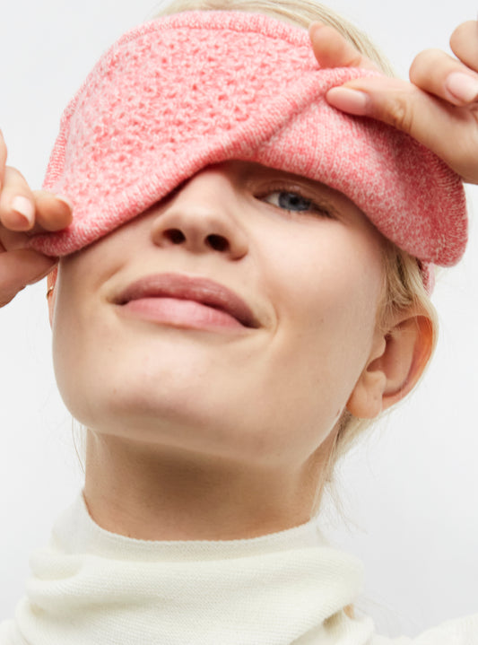 knitted sleep mask