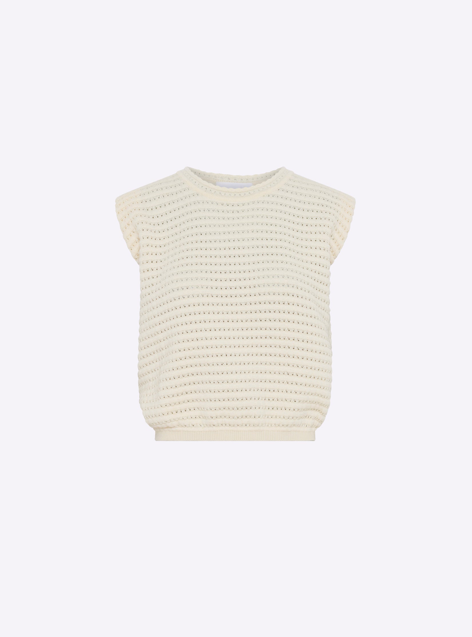Top en maille bijou naturel - Molli