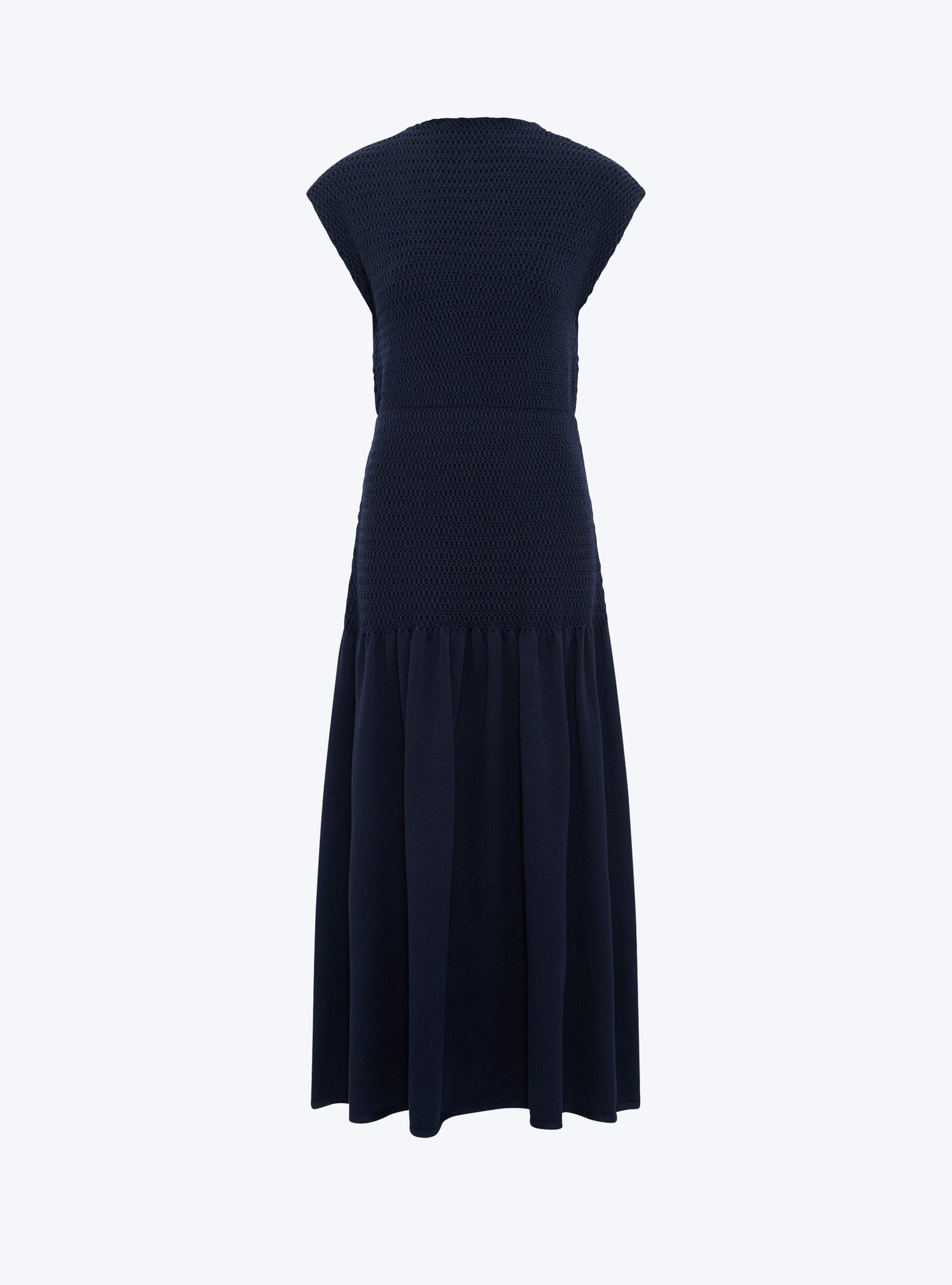 robe longue maille smockée nuit | Molli